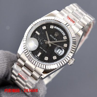 ROLEX Day-date 904L Steel 8215 Automatic Movement High Quality 41*11MM Black Watch